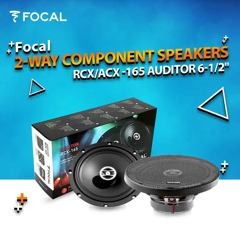 Focal Rcx/Acx - 165 Auditor 2 Way Component Car Audio Speakers 6.5 Inches - 120W - Genuine (Set Of 2) 1