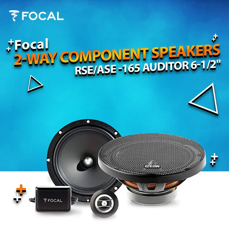 Focal Rse/Ase -165 Auditor 2 Way Component Car Audio Speakers - 120W - Genuine (Set Of 2) 1