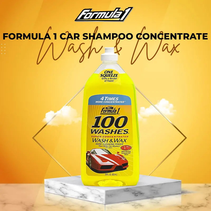Formula 1 Car Shampoo Concentrate 100 Wash & Wax - 28Oz 1