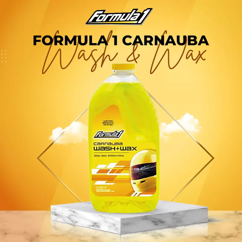 Formula 1 Carnauba Wash & Wax - 1.9L - Car Shampoo Cleaning Agent 1