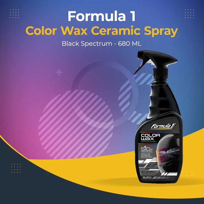 Formula 1 Color Wax Ceramic Spray Black Spectrum - 680 Ml 1