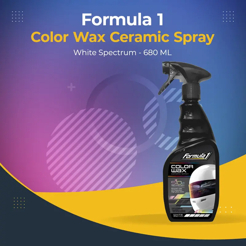 Formula 1 Color Wax Ceramic Spray White Spectrum - 680 Ml 1