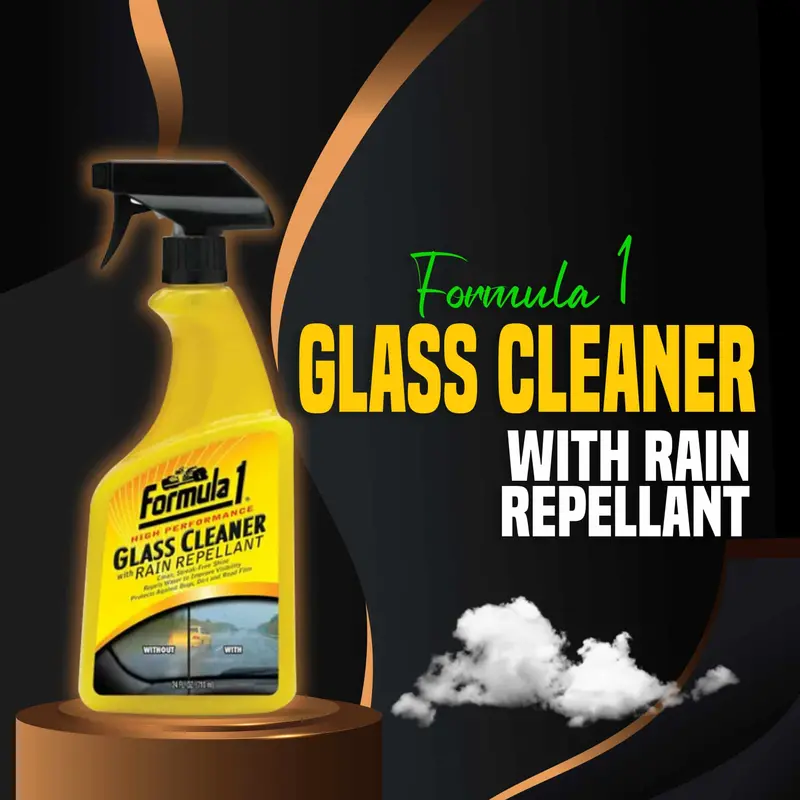 Formula 1 Glass Cleaner With Rain Repellent 680Ml - Rain & Water Repellent Nano Hydrophobic Window Protectant 1