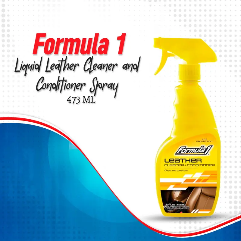 Formula 1 Liquid Leather Cleaner And Conditioner Spray 473 Ml - Leather Cleaning Polish Wax 1