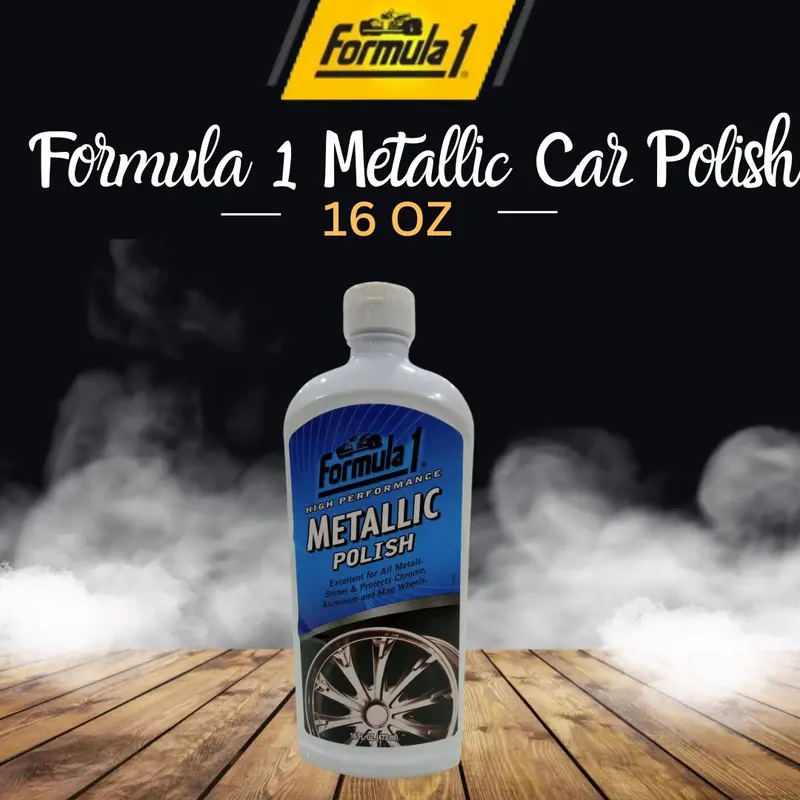 Formula 1 Metallic Car Polish - 16 Oz - Liquid Metal Wax | Metal Polish | Chrome Polish | Metal Shine Look 1