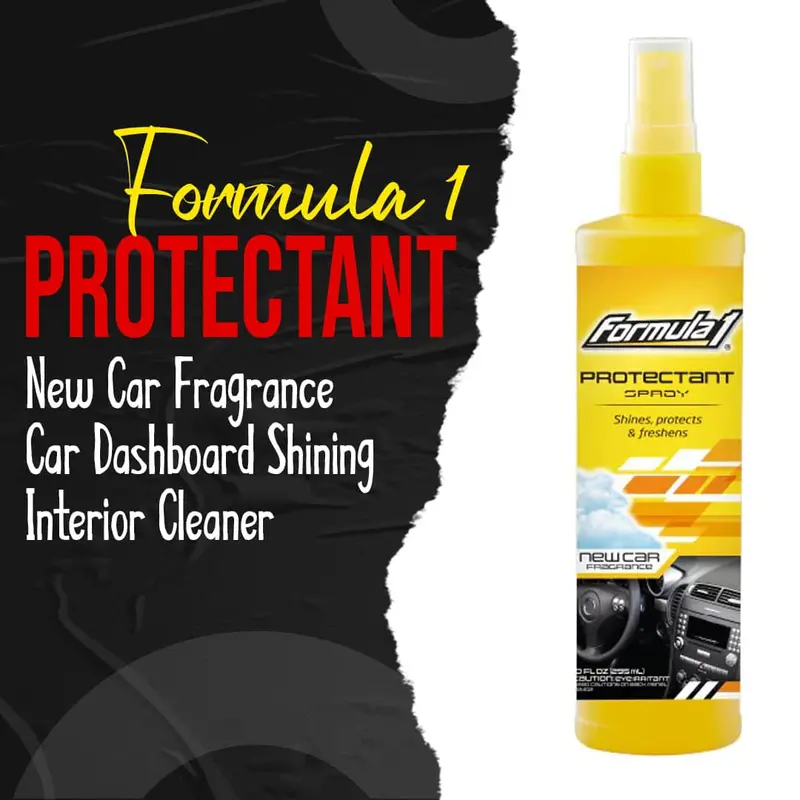 Formula 1 Protectant New Car Fragrance - 295 Ml - Car Dashboard Shining Interior Cleaner 1