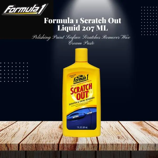 Formula 1 Scratch Out Liquid 207 Ml - Polishing Paint Surface Scratches Remover Wax Cream Paste 1