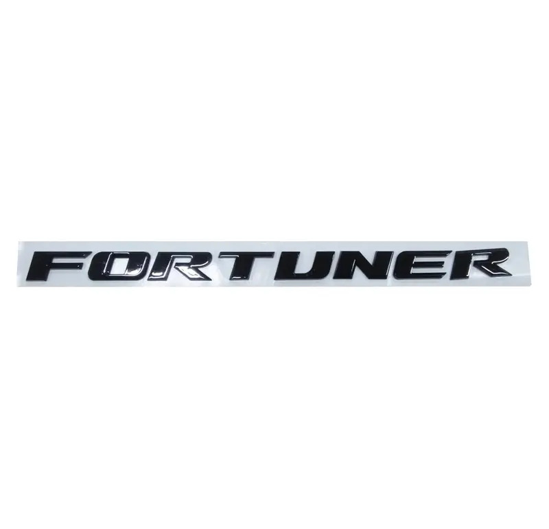 Fortuner Alphabet Letters Trunk Logo - Black 2