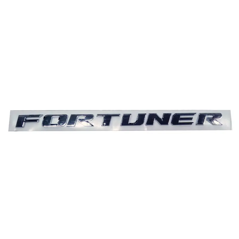 Fortuner Metal Alphabet Letters Trunk Logo Chrome - Decal | Monogram | Logo 2