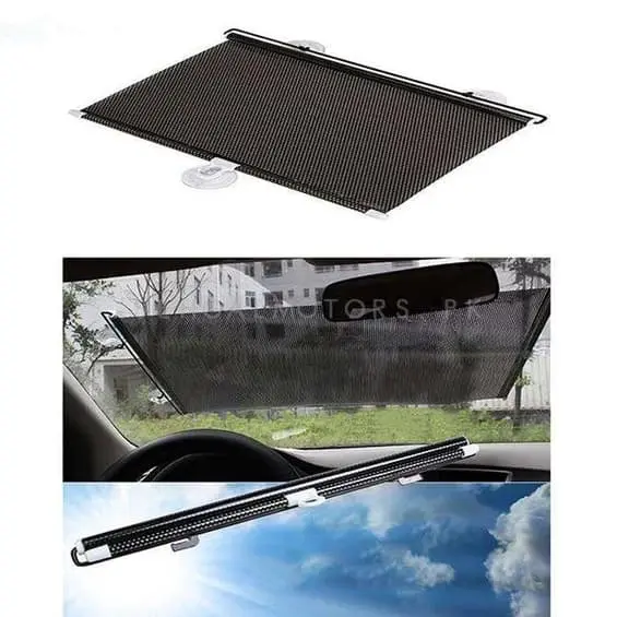 Front Screen Pvc Shade - Uv Protection | Easy To Use | Rejects Sunlight | Flexible & Foldable | High Endurance To Heat | Sun Shade | Parda 1