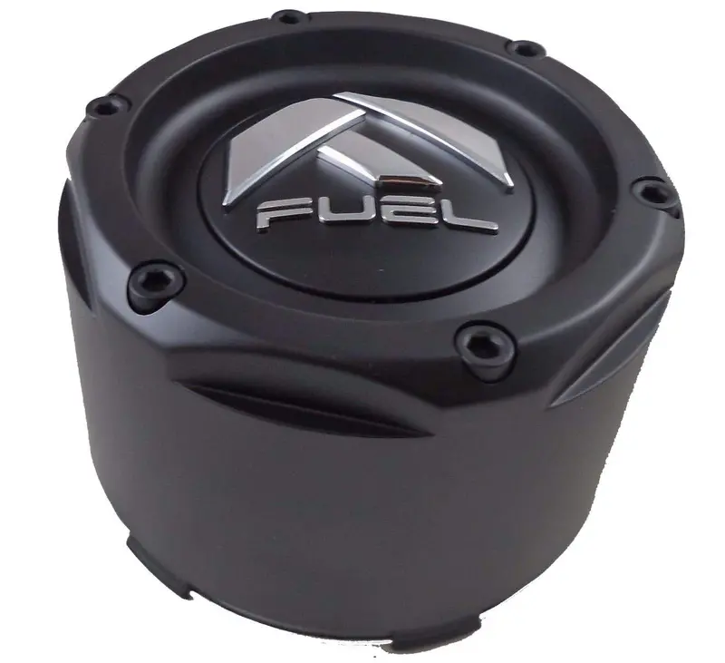 Fuel Black Black Rivets Custom Wheel Center Caps Set Of Two (2) 1003-49Tmb 1