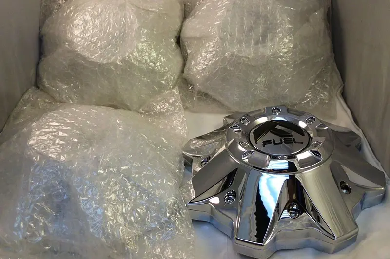 Fuel Chrome Custom Wheel Center Caps Set Of Four (4) 1002-53B M-447 8-Lug 2