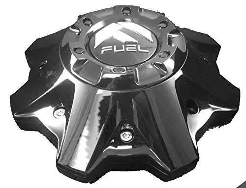 Fuel Gloss Black Black Rivets Custom Wheel Center Caps Set Of Four (4) 1002-53B M-447 8-Lug 1