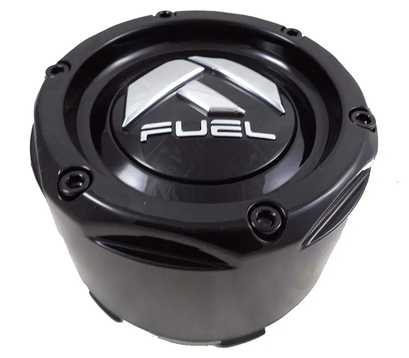 Fuel Gloss Black Rivets Custom Wheel Center Caps Set Of One (1) 1003-49Tb 1