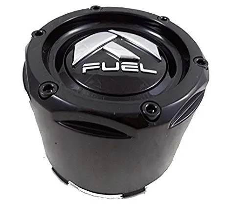Fuel Gloss Black Rivets Custom Wheel Center Caps Set Of One (1) 1003-50B 1