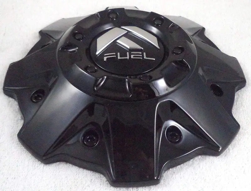 Fuel Gloss Black With Black Rivets Wheel Center Cap One (1) 1001-79Gbr - With Screws 2