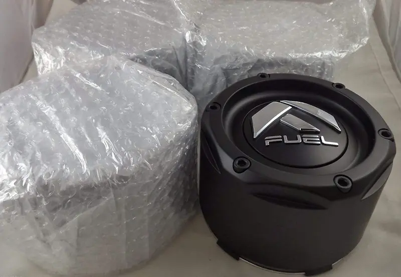 Fuel Matte Black Black Rivets Custom Wheel Center Caps Set Of Four (4) 1003-49Tmb 2