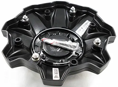 Fuel Matte Black Chrome Rivets Custom Wheel Center Caps Set Of Two (2) 1002-53B M-447 8-Lug 2