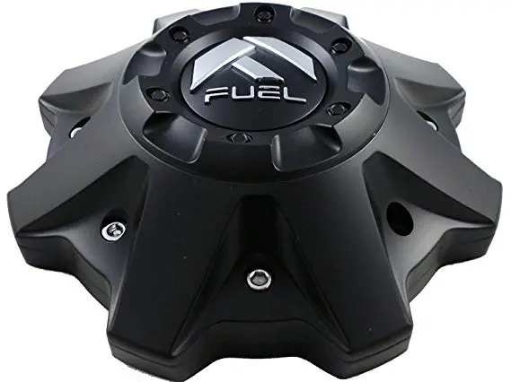 Fuel Matte Black Chrome Rivets Wheel Center Cap Qty One (1) 1002-53B M-447 8-Lug (With Screws) 1
