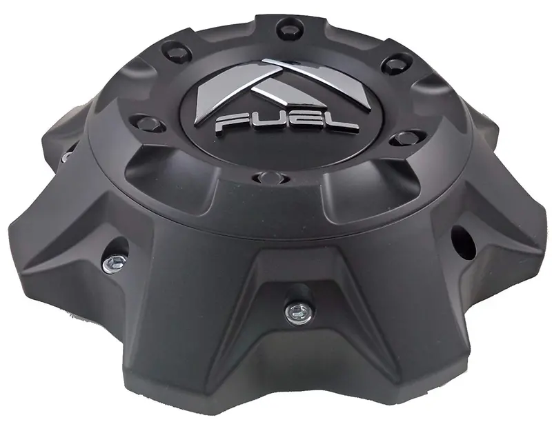 Fuel Matte Black Chrome Rivets Wheel Center Caps (Qty 2) 1002-40, 1002-41 1