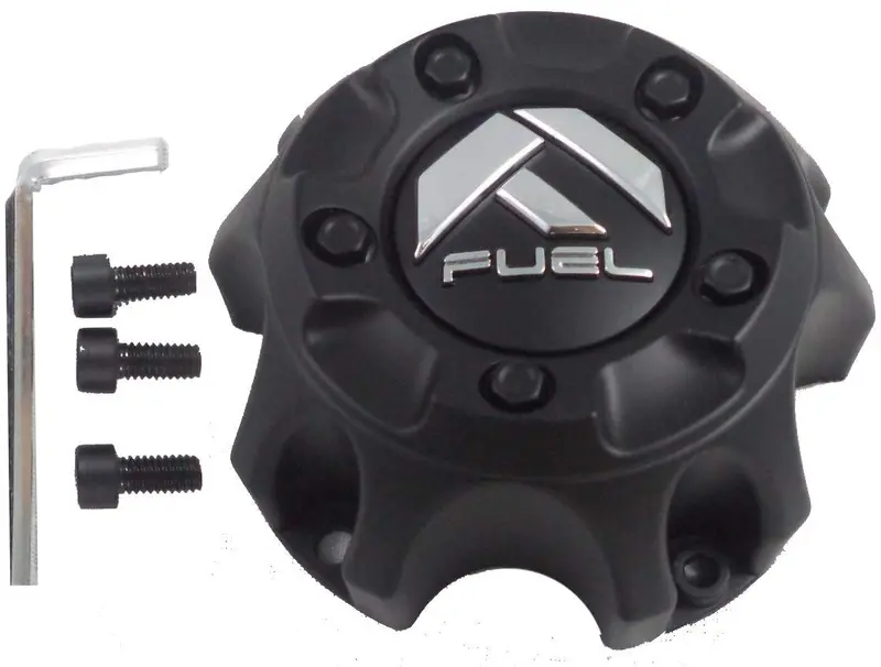 Fuel Matte Black Wheel Center Cap One (1) 1001-57Mb M-454 - With Screws 1