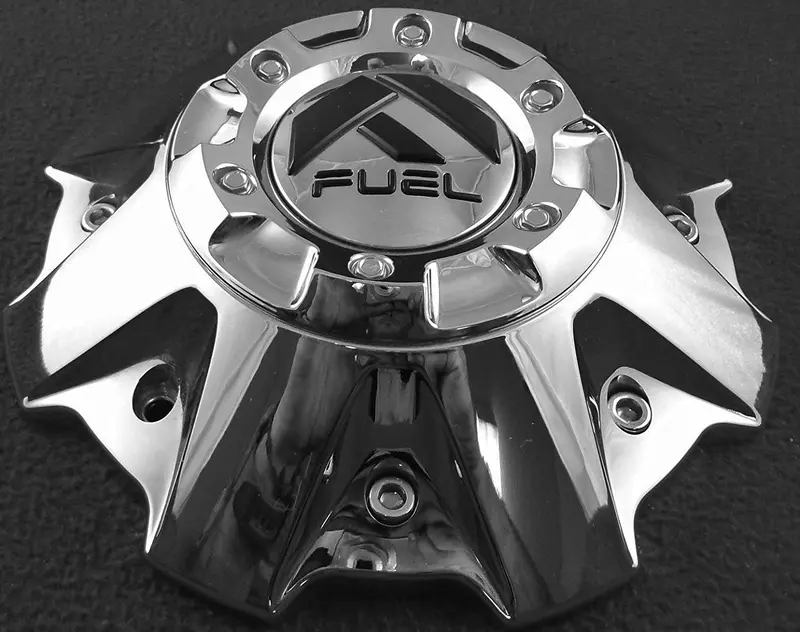 Fuel Wheels Chrome Custom Center Cap Set Of Two (2) # 1001-63B 5-6 Lugger 2