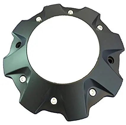 Fuel Wheels Flat Black Black Rivets Custom Center Cap Set Of One (1) # 1001-63B 5-6 Lugger 1