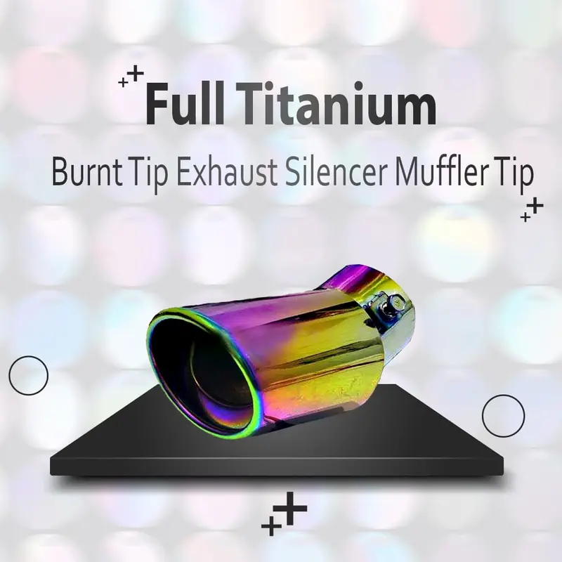 Full Titanium Burnt Tip Exhaust Silencer Muffler Tip 1