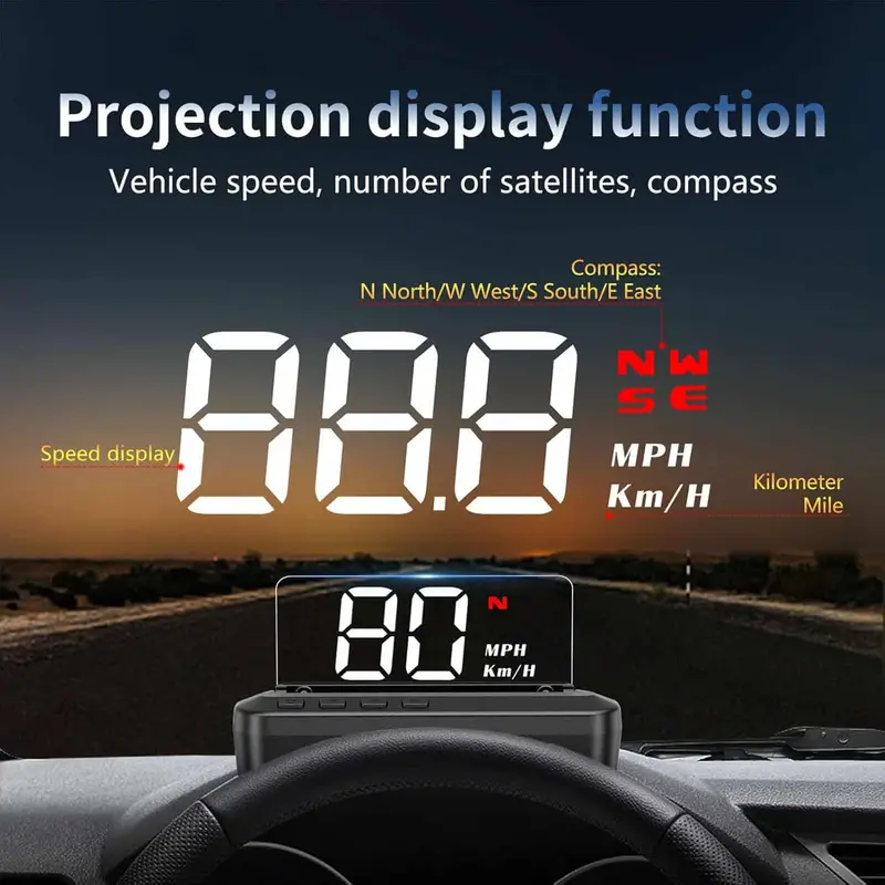 G100 Car Hd Gps Head-Up Display Hud System 1