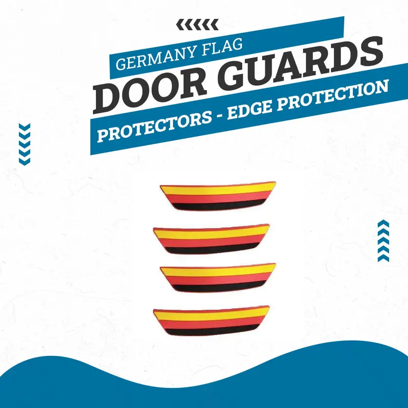 Germany Flag Door Guards Protectors - Edge Protection Anti-Scratch Buffer Strip 1
