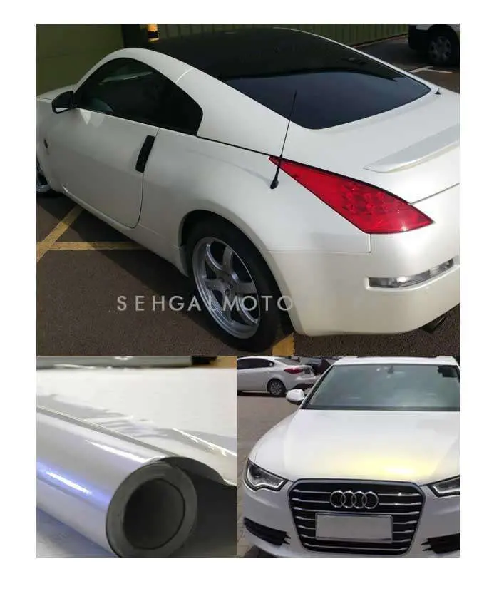 Glossy White Maximus Car Vinyl Wrap Film Rf 1