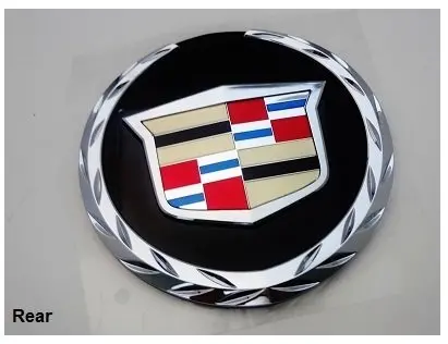 Gm Factory Cadillac Escalade 07 Thru 13 Rear Tailgate Wreath And Crest Emblem With Plate 1