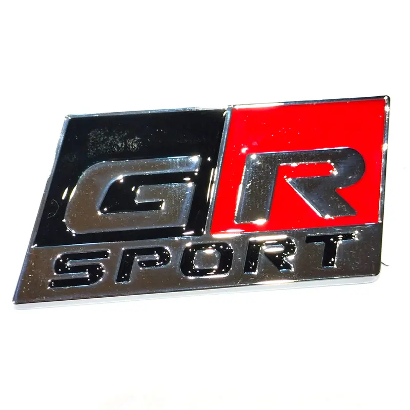 Gr Sport Metal Logo Black Red Chrome - Large 2