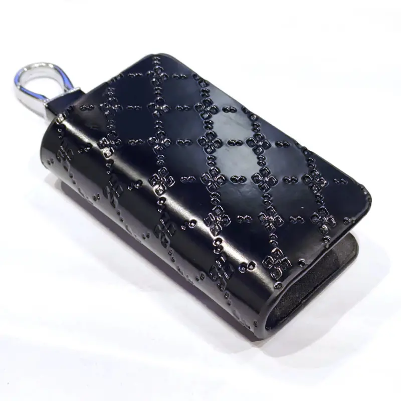 Gucci Black Leather Key Cover Pouch - Case Black 2