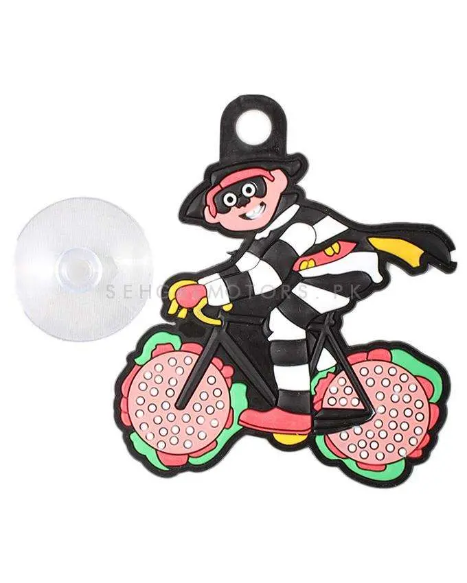 Hamburglar On Cycle Pvc Hanging Tag For Windshield 2