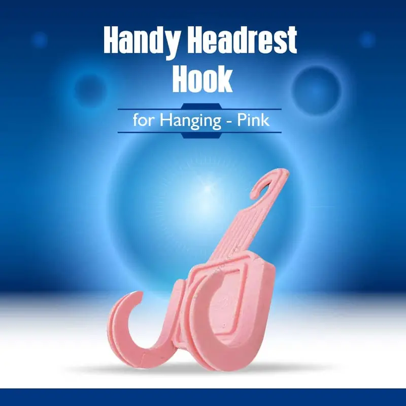 Handy Headrest Hook For Hanging - Pink 1
