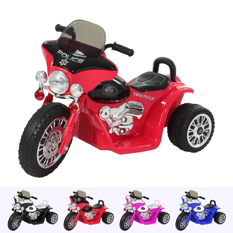 Harley Style Police Ride On Motorbike/Trike 6V 1
