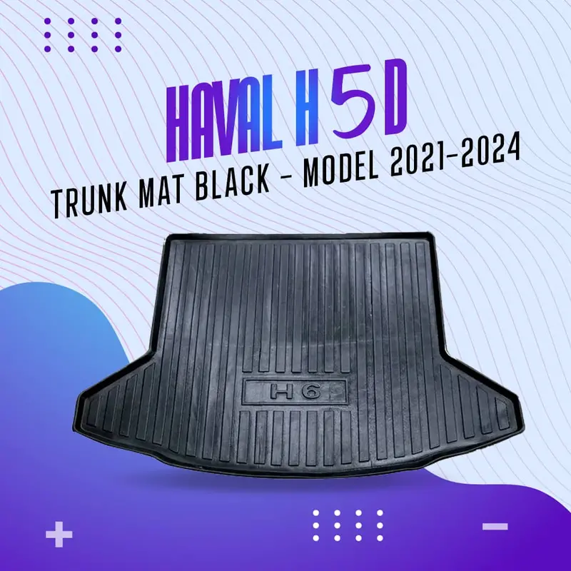 Haval H6 5D Tpe Trunk Mat Black 2020 - 2024 1