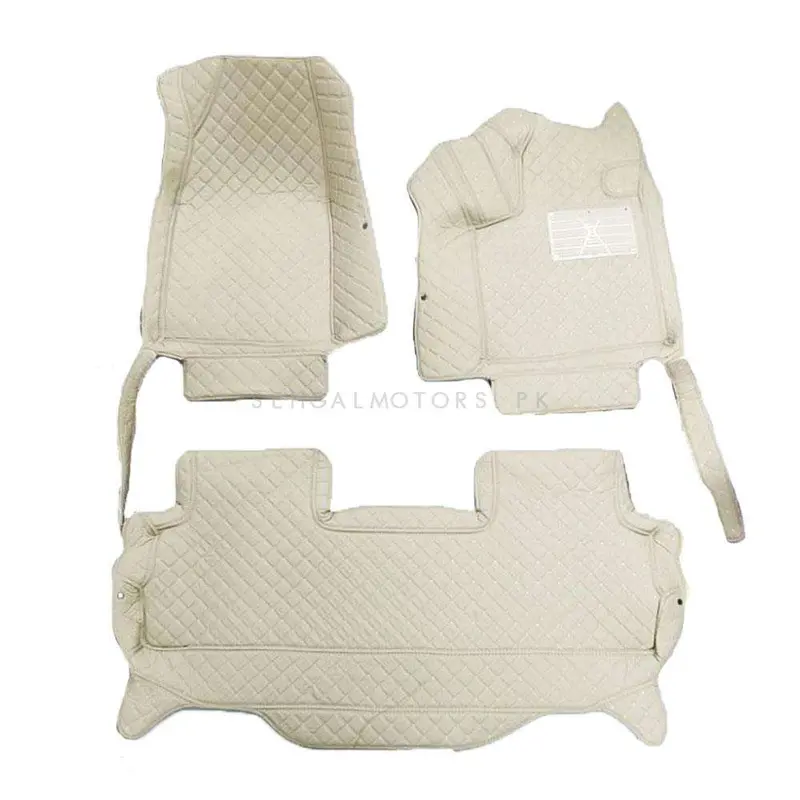 Haval H6 7D Floor Mats - Beige - 3 Pcs Set 2021 - 2024 2
