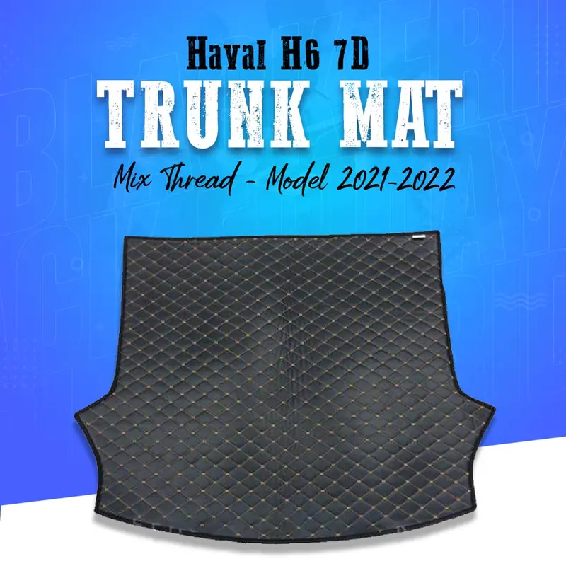 Haval H6 7D Trunk Mat Mix Thread 2021 - 2024 - Cargo Boot Liner Diggi Protection Tray Cover 1