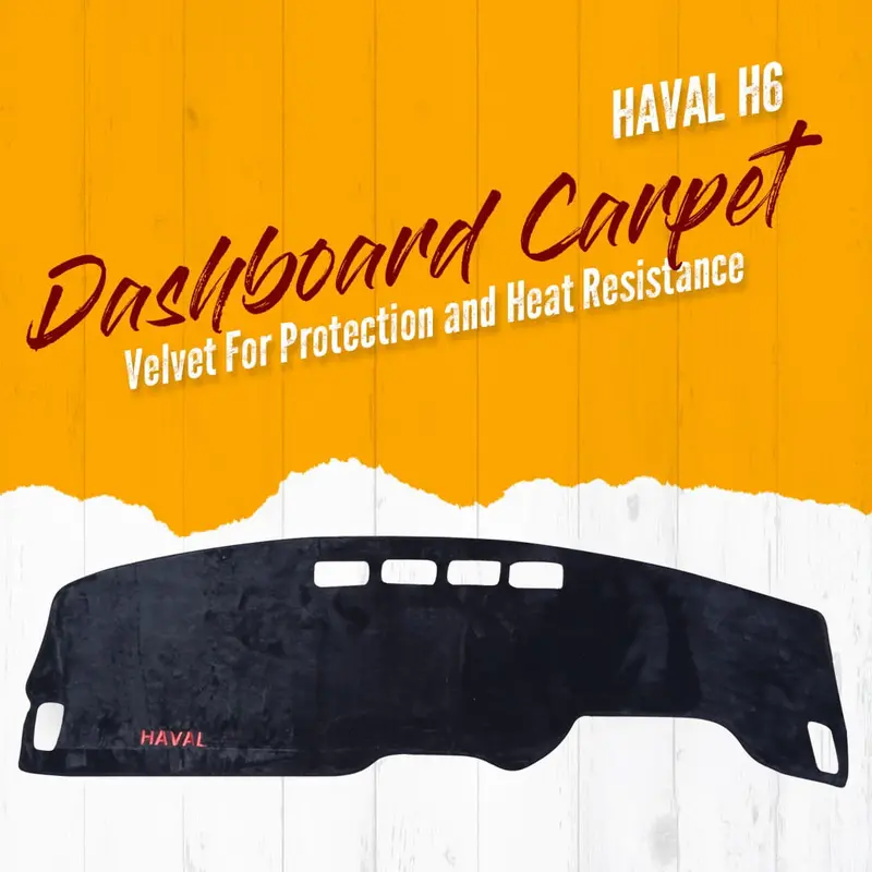Haval H6 Dashboard Carpet Velvet Black 2021 - 2024 - For Protection And Heat Resistance 1