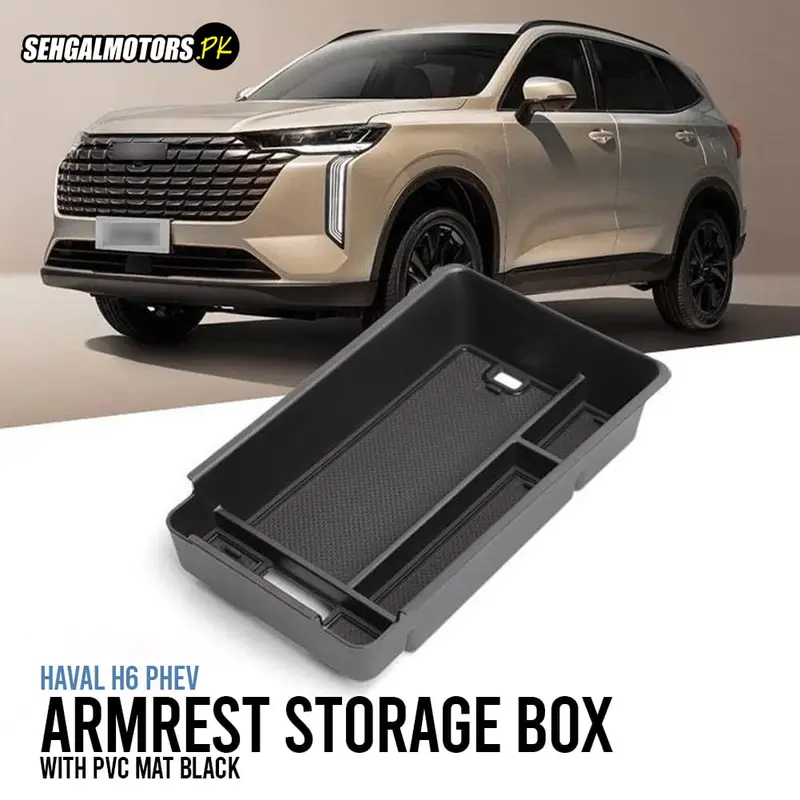 Haval H6 Phev Armrest Storage Box With Pvc Mat Black 2025 - 2026 1