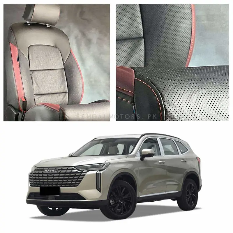 Haval H6 Phev Breathable Black Red Seat Covers 2025 - 2026 1