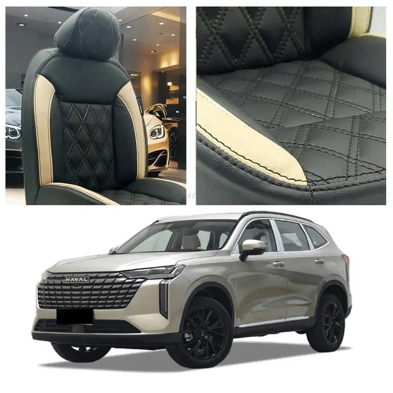 Haval H6 Phev Diamond Cut Black Beige Seat Covers 2025 - 2026 1