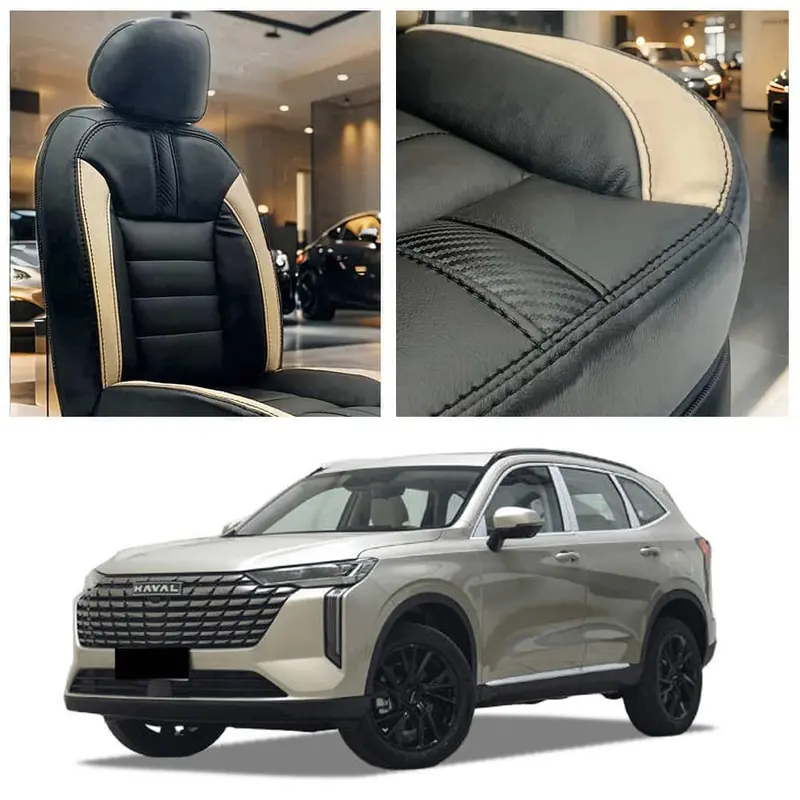 Haval H6 Phev Hockey Design Black Beige Seat Covers 2025 - 2026 1