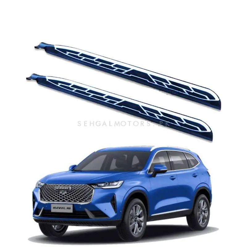 Haval H6 Side Steps Foot Rest Black And White 2021 - 2024 1