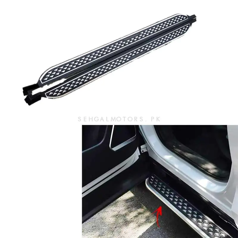 Haval H6 Side Steps Foot Rest Black And White V2 2021 - 2024 1