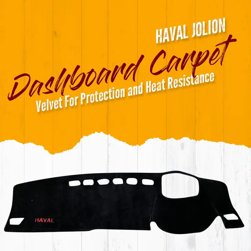 Haval Jolion Dashboard Carpet Velvet Black 2021 - 2025 - For Protection And Heat Resistance 1