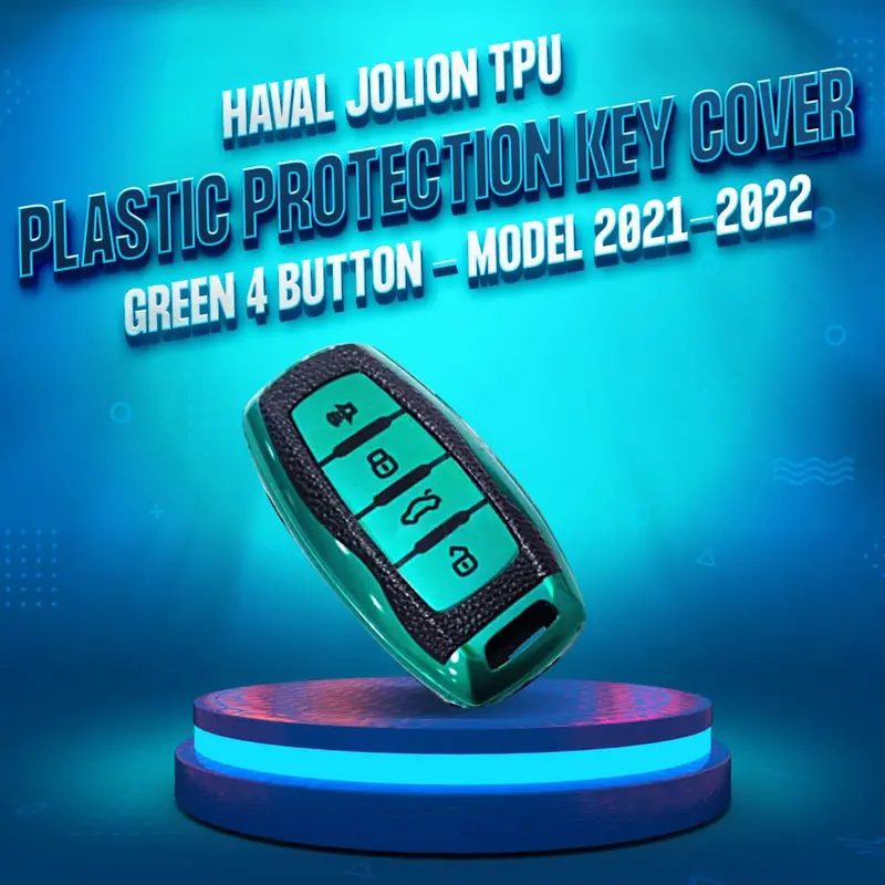 Haval Jolion / H6 Tpu Plastic Protection Key Cover Green 4 Button 2021 - 2025 1