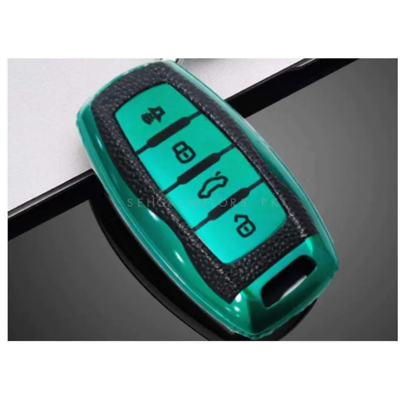 Haval Jolion / H6 Tpu Plastic Protection Key Cover Green 4 Button 2021 - 2025 2